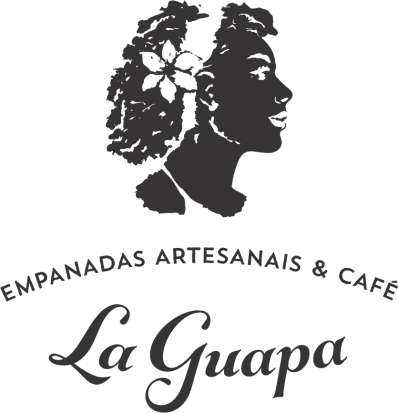 Logo da marca "La Guapa" desenvolvido pela Brandium. Ver~são para aplicação em fundos de cor clara.
